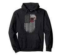 Casque de Football américain Drapeau américain Patriotique Sweat à Capuche