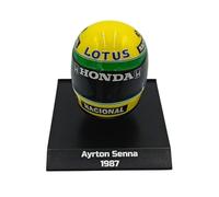 - Casque de Formule 1 Compatible avec Ayrton Senna #12 Camel Team Lotus Honda Formule 1 1987 1:10 Minichamps 388712