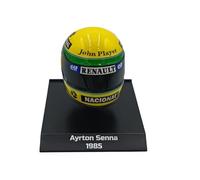 - Casque de Formule 1 Compatible avec Ayrton Senna #12 John Player Team Lotus Formule 1 1985 1:10 Minichamps 388512