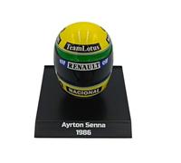 - Casque de Formule 1 Compatible avec Ayrton Senna #12 John Player Team Lotus Formule 1 1986 1:10 Minichamps 388612
