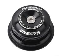 Casque de fourche conique 44 mm, tube de direction 28,6 mm, casque intégré 55 56 mm, casque de vélo en alliage d'aluminium CNC, casque à roulement à cartouche scellé (noir 44-56 mm)