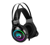 Casque de gaming avec microphone - noir
