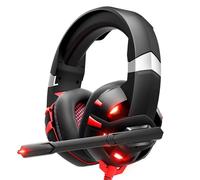 Casque de Gaming professionnel filaire avec lumière Led, avec Microphone, pour PS4, PS5, Xbox One, ordinateur, stéréo, basse, PC, cadeau