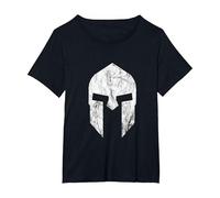 Casque de Gladiateur Spartaner Warrior Spartacus Sparta T-Shirt, Femme Grandes Tailles, Noir, 4X