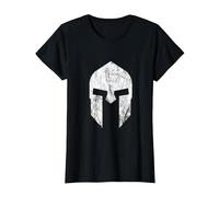 Casque de Gladiateur Spartaner Warrior Spartacus Sparta T-Shirt, Femme, Noir, M
