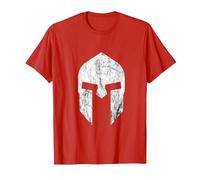 Casque de Gladiateur Spartaner Warrior Spartacus Sparta T-Shirt, Homme, Rouge, L