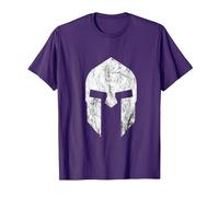Casque de Gladiateur Spartaner Warrior Spartacus Sparta T-Shirt, Homme, Violet, L