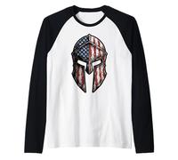 Casque de Guerre au Design américain Sparta au Look américain Manche Raglan