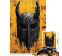 Casque de Guerre Viking pour Adultes Puzzle de 1000 pièces Concentration mentale Détente agréable Ajustement Parfait Surprise Festive (38x26cm)