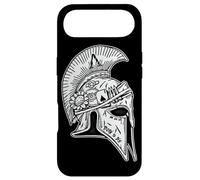Casque de Guerrier d'Achille Spartan Mythologie Grecque Blackwork Coque pour iPhone Air