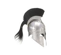 Casque de guerrier grec antique pour GN Argenté Acier
