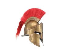Casque de Guerrier Grec Réplique pour GN Casque d'Armure Fête d'Halloween Reconstitution Historique Moyen-âge Cosplay Acier Laiton