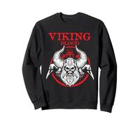 Casque de Guerrier Nordique Viking Blood Skull Art Graphique Sweatshirt