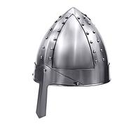 Casque de guerrier normand pour homme Taille unique Argenté