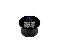 Casque de Guerrier Spartiate américain I Thin Blue Line I Police PopSockets PopGrip Adhésif
