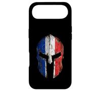 Casque de Guerrier Spartiate Drapeau français Vieilli Coque pour iPhone Air