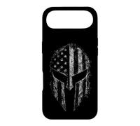Casque de Guerrier Spartiate Patriotique Drapeau américain Vieilli Coque pour iPhone Air