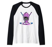 Casque de Hockey Violet pour garçons Manche Raglan
