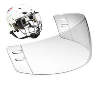 Casque de Hockey, Visor de Hockey Anti-buas Clear Anti-Scratch Mask PC Half Shield Visor Accessoires Sport Classiques pour Les Jeunes et Les Adultes
