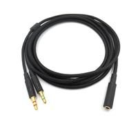 Casque de jeu 2 en 1 universel, 3.5mm, câble d'extension Audio, pour HyperX Cloud II/Alpha-/Cloud Flight/Core