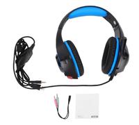 Casque de Jeu -auriculaire Léger avec Coussinets d'oreille en Mousse à Mémoire de Forme et éclairage LED pour Une Expérience de Jeu Immersive pour Les Utilisateurs D'ordinateurs de Bureau et