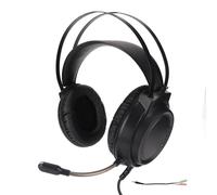 Casque de jeu avec micro antibruit, éclairage RGB, microphone flexible, coussinets d'oreille en mousse souple, basses profondes, arceau confortable