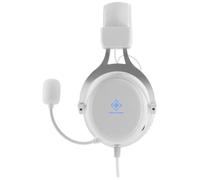 Casque de jeu DELTACO GAMING GAM-030-W supra-auriculaire filaire Stereo blanc volume réglable