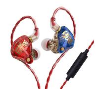Casque de jeu filaire écouteurs intra-auriculaires avec micro 3,5 mm dynamique lecteur HIFI basse stéréo casque HD casque, rouge