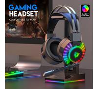 Casque de jeu filaire G105 LED, 3.5mm, Surround 4D, son stéréo, antibruit, monté sur la tête, avec Microphone