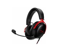 Casque de jeu filaire pour PC et console, casque circum-aural avec microphone, noir et rouge