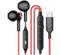 Casque de jeu filaire pour prise jack de type C 3,5 mm, puce numérique, basses profondes pour iPhone, ordinateur portable Android, blanc (A)