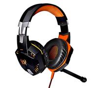 Casque de jeu G2000 3.5mm Stéréo LED Éclairage Over-Ear Headphone Headband Headband avec micro pour PC Jeu sur ordinateur avec suppression du bruit et contrôle du volume