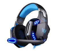 Casque de jeu G2000 3.5mm Stéréo LED Éclairage Over-Ear Headphone Headband Headband avec micro pour PC Jeu sur ordinateur avec suppression du bruit et contrôle du volume