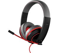 Gioteck Casque gaming XH100S filaire Micro antibruit Jack 3,5 mm Contrôle volume Noir/Rouge