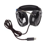 Casque de jeu haute performance avec microphone, connexion AUX 3,5 mm, oreillettes à isolation phonique, arceau confortable, compatible PC et Mac.