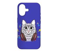 Casque de Jeu Jeux Chat Jouant Jeux vidéo Gamer Coque pour iPhone 17