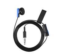 Casque de jeu, microphones 3,5 mm Écouteurs de jeu Casque de conversation mono Écouteurs intra-auriculaires avec microphones micro, pour contrôleur 4