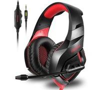 Casque de jeu ONIKUMA K1-B avec microphone Rouge
