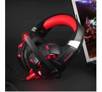 Casque de jeu ONIKUMA K2 USB 7.1 Surround Sound avec Micro et LED - Rouge