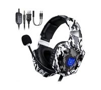 Casque de jeu ONIKUMA PS4 Xbox One avec LED RVB et micro antibruit