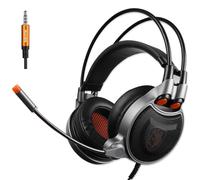 Casque de jeu professionnel de 3,5 mm SADES SA929 7.1 Virtual Sound avec microphone souple pour MAC