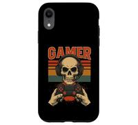 Casque de Jeu rétro avec crâne Gamer Coque pour iPhone XR
