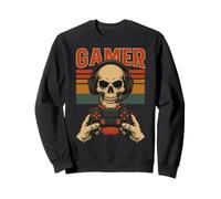Casque de Jeu rétro avec crâne Gamer Sweatshirt
