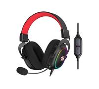 Casque de jeu rétroéclairé filaire 7.1 son Surround multi-formes - Redragon H510 Zeus-X RGB - Noir