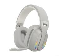 Casque de jeu sans fil B500 RVB avec 60 heures de lecture, réduction du bruit de 5,4 basses pour le sport HD (gris)