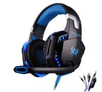 Casque de jeu stéréo KOTION EACH G2000 avec microphone et lumières pour PC Gamer