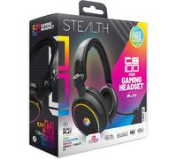 Casque de Jeu Supra-auriculaire C6-100 LED PS4/PS5,Xbox,Nintendo Switch,PC avec Micro Flexible,Jack de 3,5 mm,câble de 1,5 m,léger,Confortable et Durable