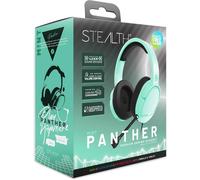 Casque de Jeu Supra-auriculaire Stealth Panther Mint pour Console et PC avec Micro Flexible, Prise Jack 3,5 mm, câble de 1,5 m, léger, Confortable et Durable