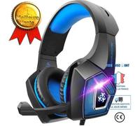 Casque de Jeu - TD® - PS4 - Microphone antibruit - Son Surround - LED