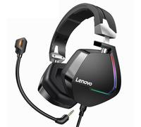 Casque de jeu USB 7.1 Surround Sound Deep Bass RGB Casque lumineux coloré avec micro pour PC portable Gamer, USB 7.1